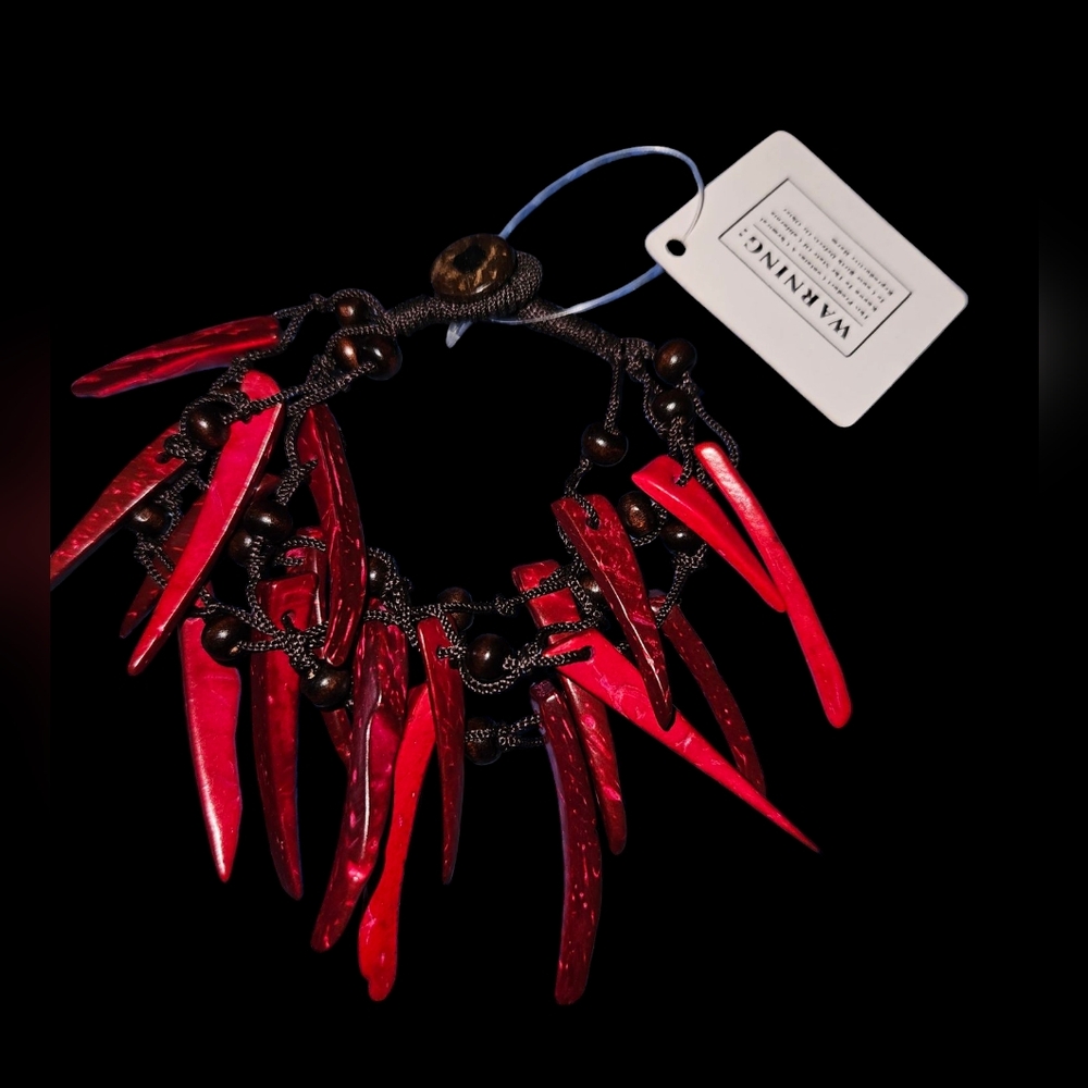 Red Statement Bracelet